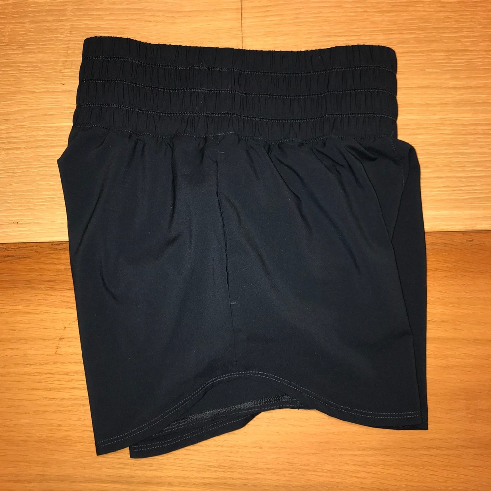 Nike Dri-FIT One High-Rise 3" Brief-Lined Shorts Navy Blue DX6642-478 Womens S - Picture 6 of 16